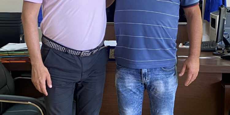 Ο Γιάννης Παναγόπουλος στο πλευρό του Γιάννη Λέντζα