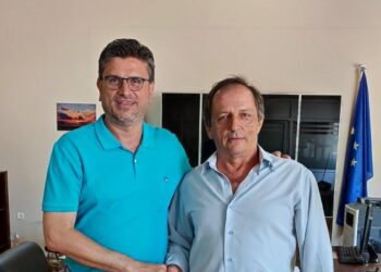 Ο Γιάννης Φιλιόπουλος στο πλευρό του Γιάννη Λέντζα