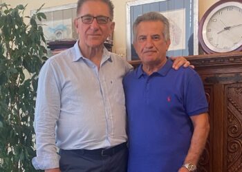 Στο πλευρό του Δημάρχου Ζαχάρως Κώστα Αλεξανδρόπουλου ο Πρόεδρος της τοπικής κοινότητας Νεοχωρίου Αντώνης Αγραπιδάς