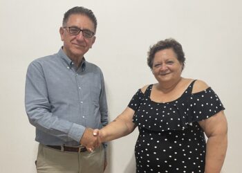 Η Κατερίνα Ζάρδα-Δημητροπούλου στο πλευρό του Δημάρχου Ζαχάρως Κώστα Αλεξανδρόπουλου