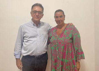 Με τον Δήμαρχο Ζαχάρως και η Αδαμαντία (Ντία) Σασσάλο