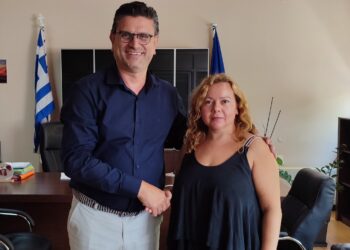 Η Μαρία Αδαμοπούλου στο πλευρό του Γιάννη Λέντζα