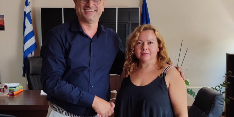 Η Μαρία Αδαμοπούλου στο πλευρό του Γιάννη Λέντζα