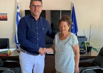 Η Ελένη Αρβανίτη στο πλευρό του Γιάννη Λέντζα