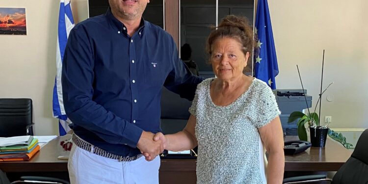 Η Ελένη Αρβανίτη στο πλευρό του Γιάννη Λέντζα