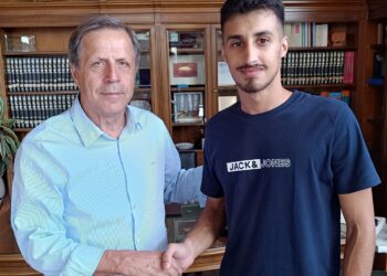 Ο Αλέξανδρος Κονδύλης με τον Γιώργο Γεωργιόπουλο