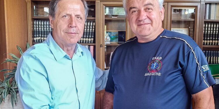 Ο Απόστολος Παπαγιάννης με τον Γιώργο Γεωργιόπουλο