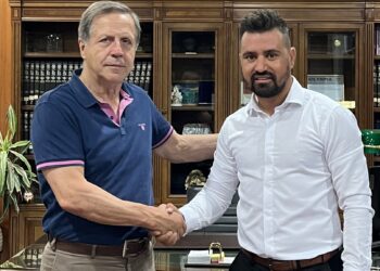 Ο Νάσος Βλασσόπουλος με τον Γιώργο Γεωργιόπουλο