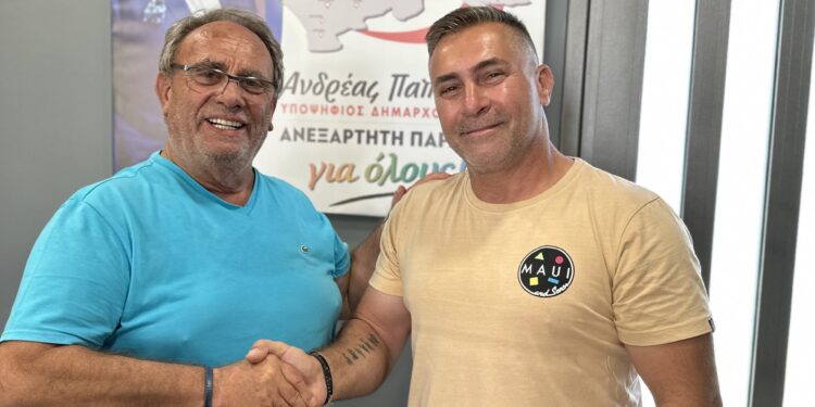 Με τον Ανδρέα Παπαδάκο και ο Ανδρέας Θεοδωρόπουλος (Καούκης)