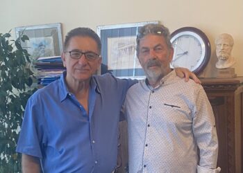 Στο πλευρό του Δημάρχου Ζαχάρως Κώστα Αλεξανδρόπουλου και ο κ. Νίκος Τσουκνάκης