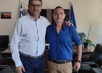 Ο Γιώργος Κράγκαρης στο πλευρό του Γιάννη Λέντζα