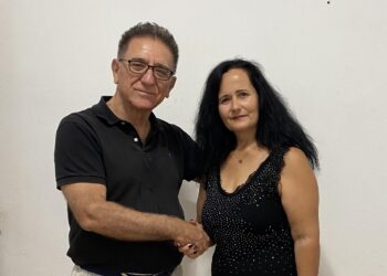 Υποψήφια και η Φωτεινή Δημητρόπουλου- Ζάρα με τον Δήμαρχο Ζαχάρως Κώστα Αλεξανδρόπουλο