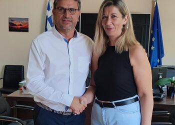 Η Παναγιώτα Γιαννακουλοπούλου στο πλευρό του Γιάννη Λέντζα