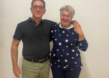 Υποψήφια τοπική σύμβουλος η Φωτεινή (Φώφη) Χριστοδουλοπούλου με τον Δήμαρχο Κώστα Αλεξανδρόπουλο