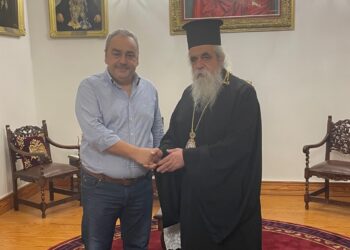ΑΛΕΞΗΣ ΚΑΣΤΡΙΝΟΣ: Επίσκεψη στον Μητροπολίτη Ηλείας κ.κ. Αθανάσιο