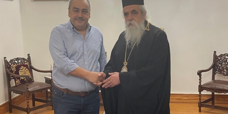 ΑΛΕΞΗΣ ΚΑΣΤΡΙΝΟΣ: Επίσκεψη στον Μητροπολίτη Ηλείας κ.κ. Αθανάσιο
