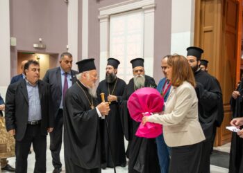 Ολοκληρώνεται η επίσκεψη της Α.Θ.Π. Οικουμενικού Πατριάρχη κ.κ. Βαρθολομαίου στον Πύργο