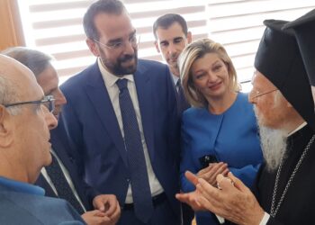 Με τον Οικουμενικό Πατριάρχη για την παιδεία και το περιβάλλον η Διονυσία Αυγερινοπούλου