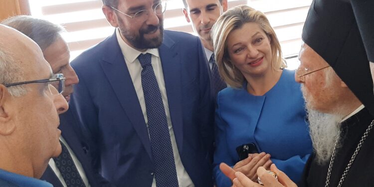 Με τον Οικουμενικό Πατριάρχη για την παιδεία και το περιβάλλον η Διονυσία Αυγερινοπούλου