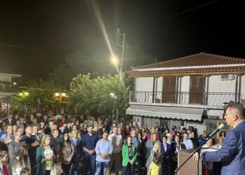 Ηχηρό μήνυμα νίκης για την 8η Οκτωβρίου από τη Ν. Φιγαλεία στην ομιλία του Κώστα Αλεξανδρόπουλου