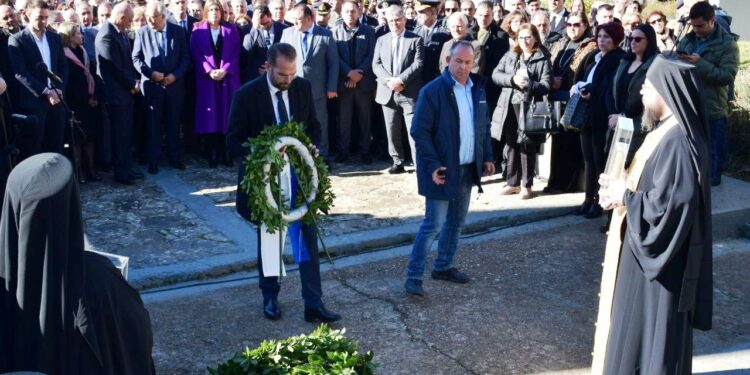 ΝΕΚΤΑΡΙΟΣ ΦΑΡΜΑΚΗΣ ΑΠΟ ΤΑ ΚΑΛΑΒΡΥΤΑ: “Το ολοκαύτωμα των Καλαβρύτων είναι ταυτόχρονα ένας αιώνιος φάρος μνήμης και τιμής”
