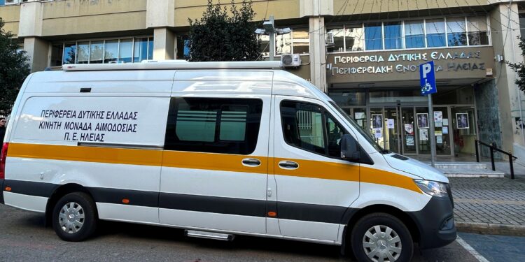 Ανοιχτή εθελοντική αιμοδοσία από την Π.Ε. Ηλείας
