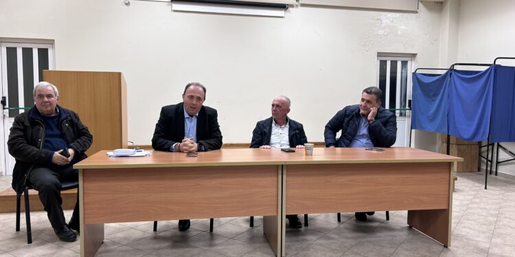 Στη σύσκεψη παραγωγών της Ηλείας ο Αντιπεριφερειάρχης Αγροτικής Ανάπτυξης Ανδρέας Φίλιας