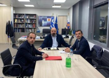 Συνάντηση με τον Χρήστο Τριαντόπουλο για την αντιπλημμυρική θωράκιση της Αρχαίας Ολυμπίας