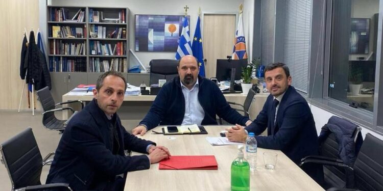Συνάντηση με τον Χρήστο Τριαντόπουλο για την αντιπλημμυρική θωράκιση της Αρχαίας Ολυμπίας