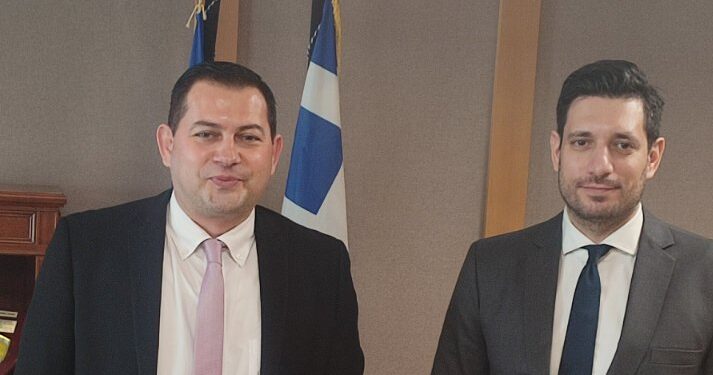 Συνάντηση του Αντιπεριφερειάρχη Θ. Βασιλόπουλου με τον υφυπουργό Ψηφιακής Διακυβέρνησης, Κ. Κυρανάκη