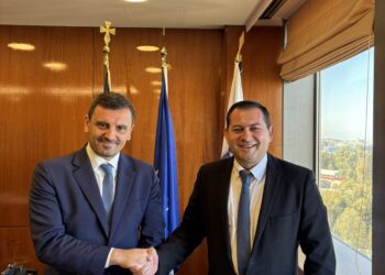 Συνάντηση Αντιπεριφερειάρχη, Θ.Βασιλόπουλου, με τον Υφυπουργό Προστασίας του Πολίτη, Α. Νικολακόπουλο