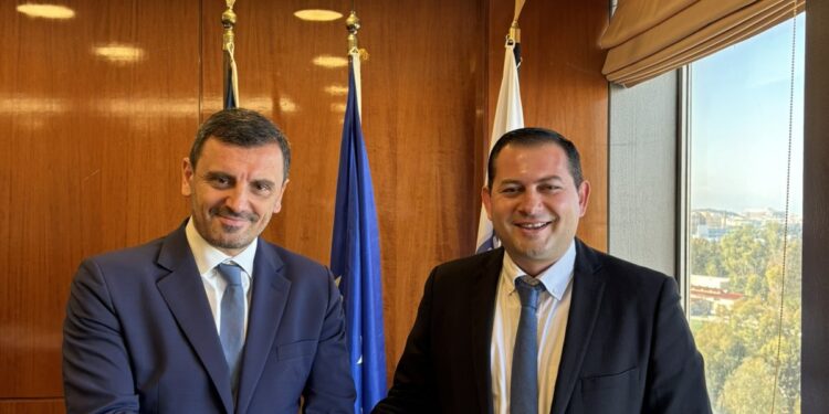 Συνάντηση Αντιπεριφερειάρχη, Θ.Βασιλόπουλου, με τον Υφυπουργό Προστασίας του Πολίτη, Α. Νικολακόπουλο