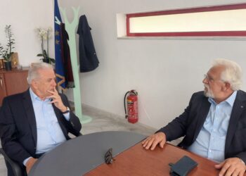 ΔΗΜΟΣ ΗΛΙΔΑΣ: Συνάντηση Χρήστου Χριστοδουλόπουλου με Δημήτρη Αβραμόπουλο