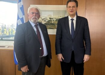 ΔΗΜΟΣ ΗΛΙΔΑΣ: Σε εγκάρδιο κλίμα η πρώτη συνάντηση του Χρήστου Χριστοδουλόπουλου με τον Υπουργό Περιβάλλοντος & Ενέργειας Θόδωρο Σκυλακάκη