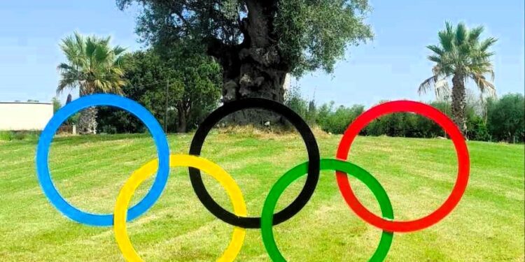 ΔΗΜΟΣ ΗΛΙΔΑΣ: Στην είσοδο της Αμαλιάδας τοποθετήθηκε από το Δήμο το παγκόσμιο σύμβολο του Ολυμπισμού