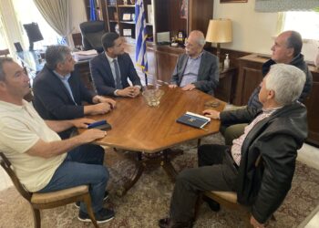 ΔΗΜΟΣ ΠΥΡΓΟΥ: Ο Δήμαρχος Στάθης Καννής συναντήθηκε με τον υποψήφιο Ευρωβουλευτή της ΝΔ κ Σπύρο Καρανικόλα