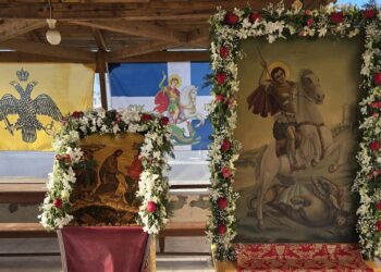 Το Διαμάντι του Χριστού Μεγαλομάρτυρας Γεώργιος, εορτάστηκε λαμπρά στο Β΄ Κοιμητήριο Πύργου