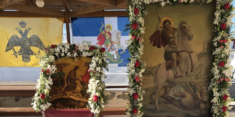 Το Διαμάντι του Χριστού Μεγαλομάρτυρας Γεώργιος, εορτάστηκε λαμπρά στο Β΄ Κοιμητήριο Πύργου
