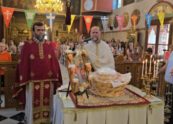Oι Ανιδιοτελείς Ιατροί Κοσμάς και Δαμιανός, εορτάστηκαν στον I.N. Αγ. Σπυρίδωνος Πύργου