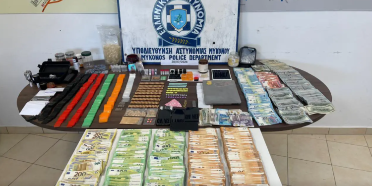 Εξαρθρώθηκε εγκληματική οργάνωση που διακινούσε μεγάλες ποσότητες ναρκωτικών ουσιών στη Μύκονο