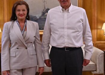 ΔΙΟΝΥΣΙΑ ΑΥΓΕΡΙΝΟΠΟΥΛΟΥ: Συνάντηση με τον Υπουργό Εθνικής Άμυνας, Ν. Δένδια, και τον Αρχηγό ΓΕΕΘΑ, Δ.  Χούπη