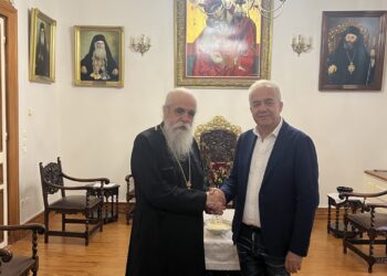 ΚΩΣΤΑΣ ΛΕΒΕΝΤΗΣ: Συνάντηση με τον Σεβασμιώτατο Μητροπολίτη Ηλείας και Ωλένης Αθανάσιο Β’