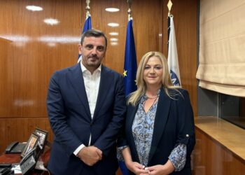 ΑΡΙΣΤΕΑ ΠΑΠΑΔΟΠΟΥΛΟΥ – ΑΝΑΠΛΗΡΩΤΡΙΑ ΔΙΟΙΚΗΤΡΙΑ ΤΟΥ Γ.Ν.ΗΛΕΙΑΣ: Συνάντηση με τον Υφυπουργό Προστασίας του Πολίτη κ.Ανδρέα Νικολακόπουλο