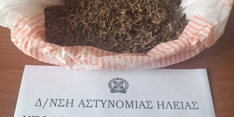 Συνελήφθη άνδρας στην Ηλεία για κατοχή ναρκωτικών