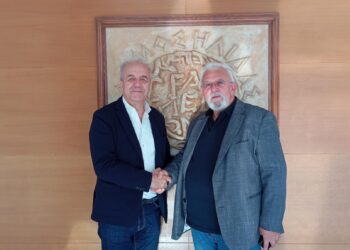 ΔΗΜΟΣ ΗΛΙΔΑΣ: Συνάντηση Δημάρχου Χ. Χριστοδουλόπουλου με Υποψήφιο πρόεδρο ΕΒΕ Κώστα Λεβέντη