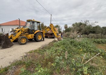 ΔΗΜΟΣ ΑΝΔΡΑΒΙΔΑΣ – ΚΥΛΛΗΝΗΣ: Συνεχίζονται οι εργασίες αντιπλημμυρικής θωράκισης στην Αρετή