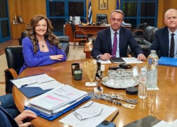 Συνάντηση των Βουλευτών Δ. Αυγερινοπούλου και Ι. Λαμπρόπουλου με τον Υπουργό Υποδομών, Χ. Σταϊκούρα