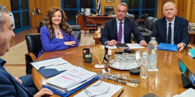 Συνάντηση των Βουλευτών Δ. Αυγερινοπούλου και Ι. Λαμπρόπουλου με τον Υπουργό Υποδομών, Χ. Σταϊκούρα