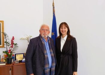 ΔΗΜΟΣ ΗΛΙΔΑΣ: Μία ακόμα φιλική συνάντηση του Χρήστου Χριστοδουλόπουλου με την Έλενα Κουντουρά