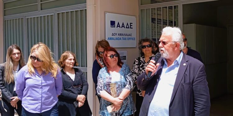 ΔΗΜΟΣ ΗΛΙΔΑΣ: Στο πλευρό των εργαζομένων της ΔΟΥ Αμαλιάδας, ενάντια στους σχεδιασμούς της ΑΑΔΕ περί συγχωνεύσεων και καταργήσεων υπηρεσιών